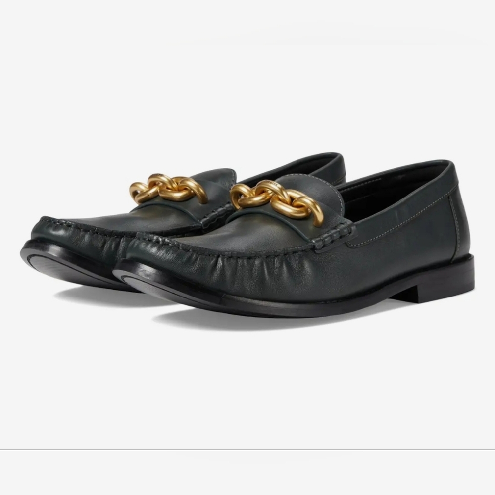 NEW Coach Jess loafer black size 5 no box‎ **see pics for imperfections**